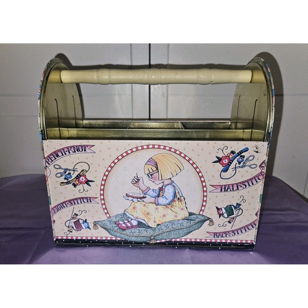 Mary Engelbreit Tinware Caddy for crafts sewing tools or other home organization